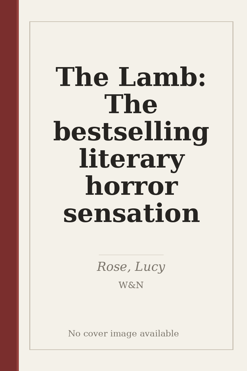 The Lamb: The bestselling literary horror sensation - no cover image available