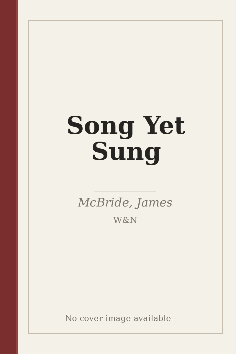Song Yet Sung - no cover image available