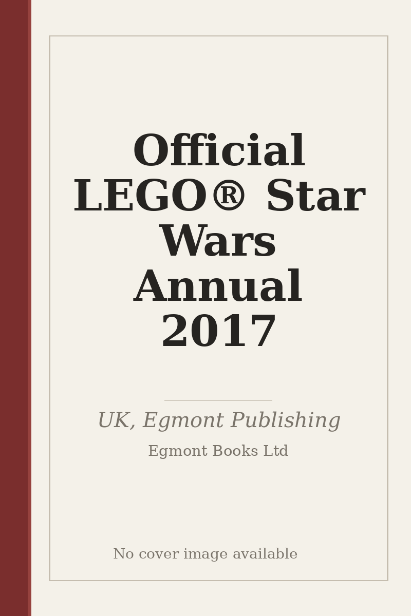 Official LEGO® Star Wars Annual 2017 - no cover image available
