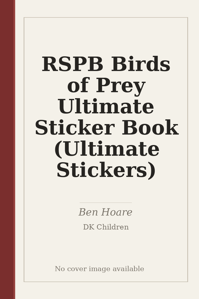RSPB Birds of Prey Ultimate Sticker Book (Ultimate Stickers) - no cover image available