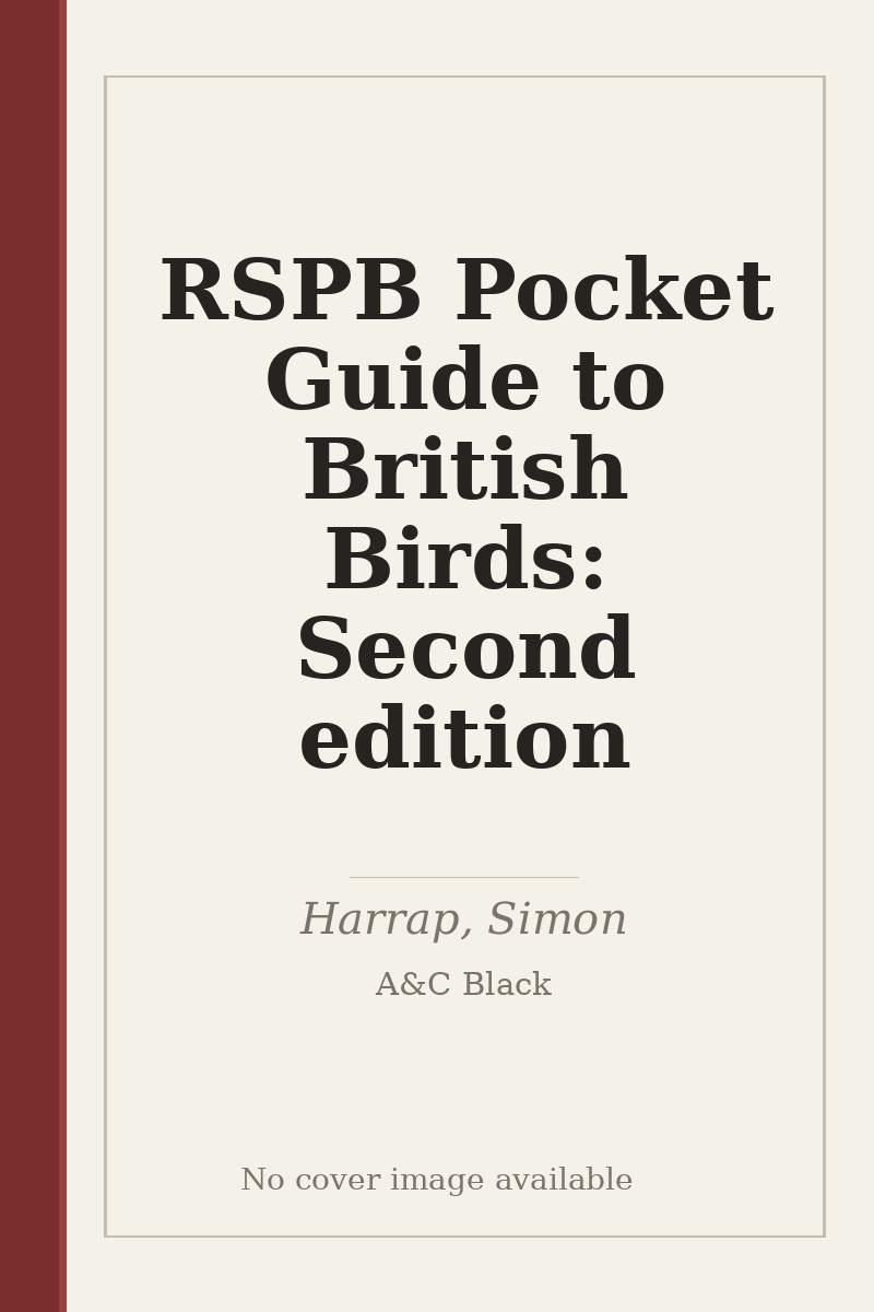 RSPB Pocket Guide to British Birds: Second edition - no cover image available