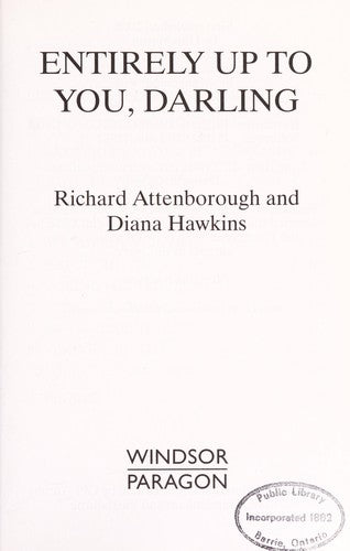 Entirely Up to You, Darling (Large Print Edition)