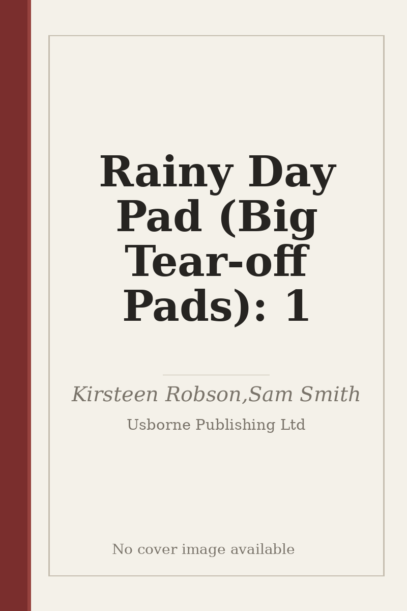 Rainy Day Pad (Big Tear-off Pads): 1 - no cover image available