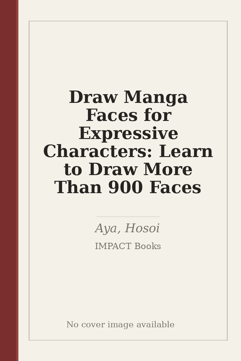 Draw Manga Faces for Expressive Characters: Learn to Draw More Than 900 Faces - no cover image available