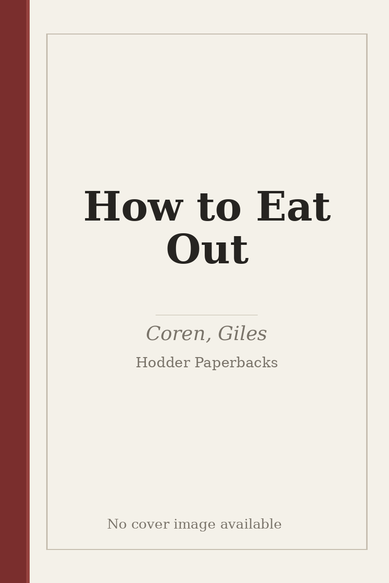How to Eat Out - no cover image available