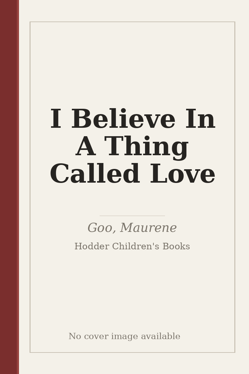 I Believe In A Thing Called Love - no cover image available