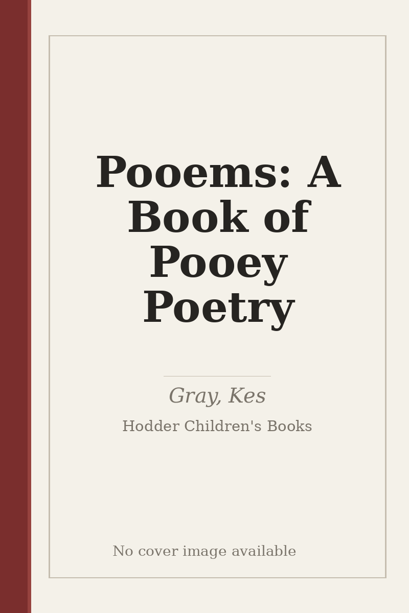 Pooems: A Book of Pooey Poetry - no cover image available