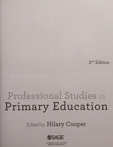 Professional Studies in Primary Education