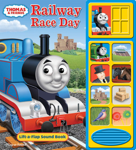 Thomas & Friends: Railway Race Day Lift-a-Flap Noisy Sound Book - PI Kids