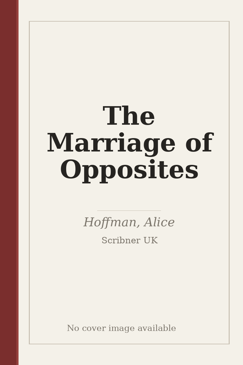 The Marriage of Opposites - no cover image available