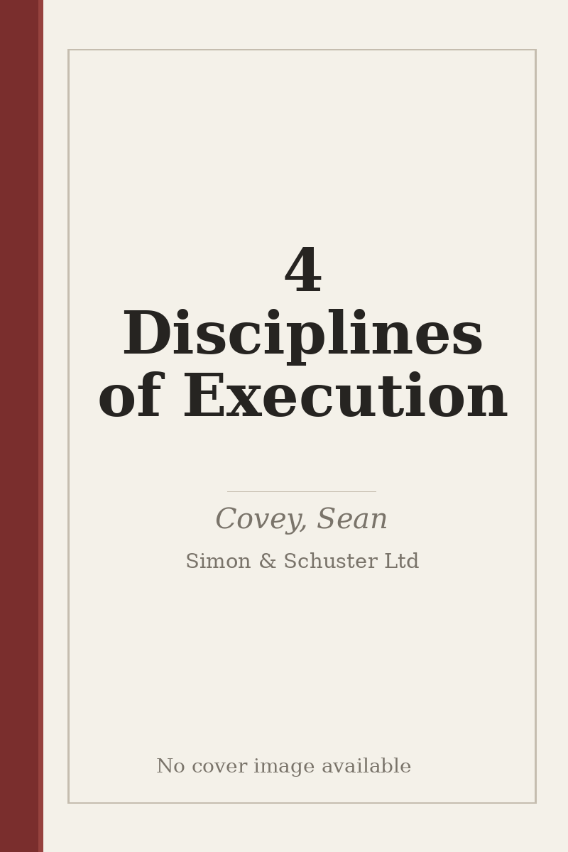 4 Disciplines of Execution - no cover image available