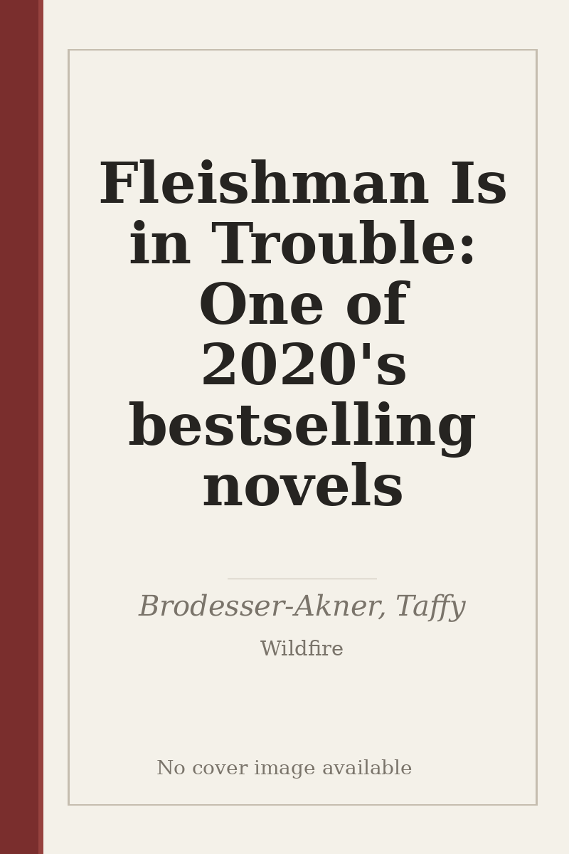 Fleishman Is in Trouble: One of 2020's bestselling novels - no cover image available