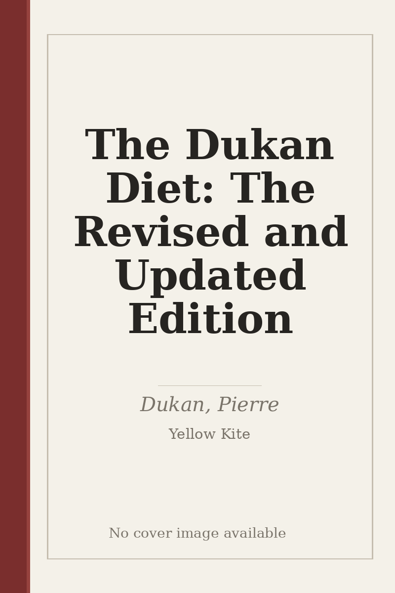 The Dukan Diet: The Revised and Updated Edition - no cover image available
