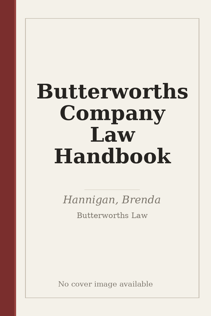 Butterworths Company Law Handbook - no cover image available