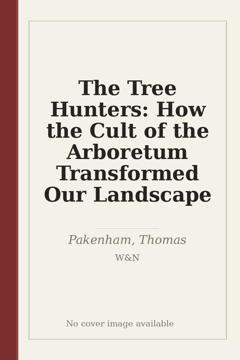 The Tree Hunters: How the Cult of the Arboretum Transformed Our Landscape - no cover image available