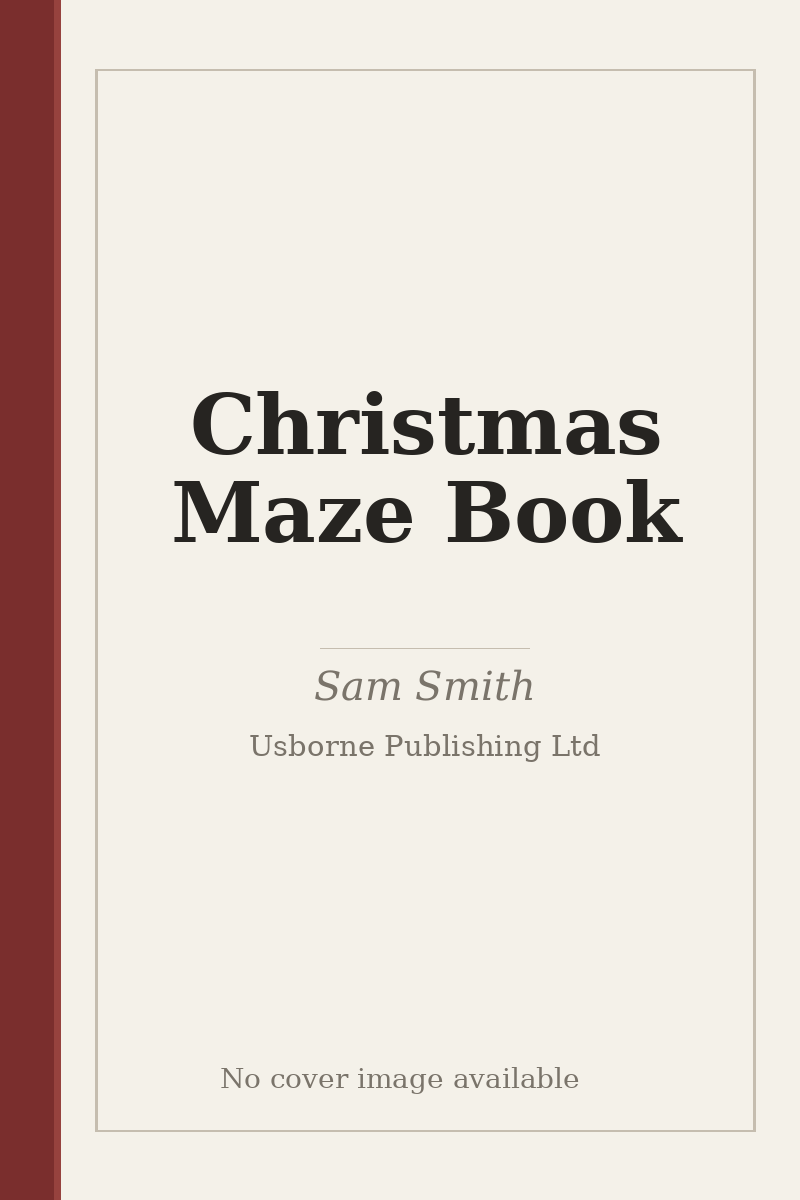 Christmas Maze Book - no cover image available