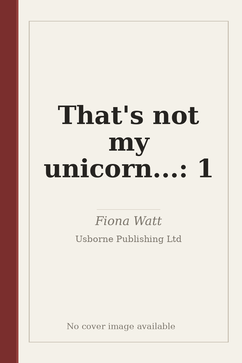 That's not my unicorn...: 1 - no cover image available