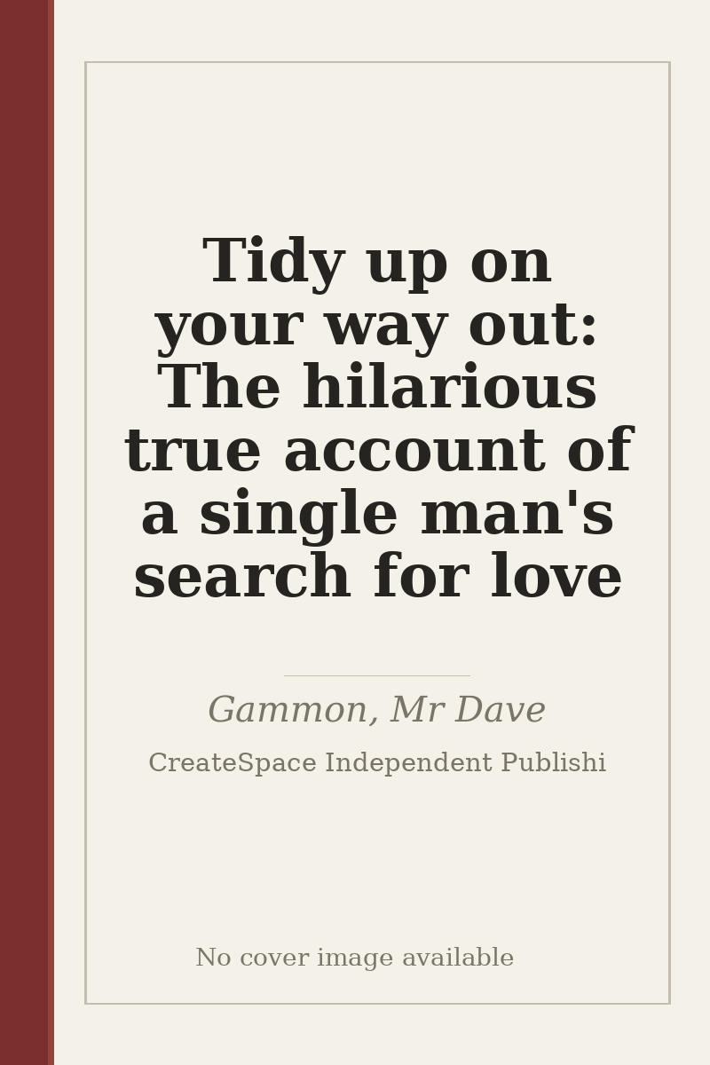 Tidy up on your way out: The hilarious true account of a single man's search for love - no cover image available