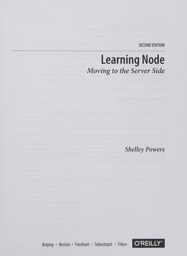 Learning Node 2e: Moving to the Server-Side