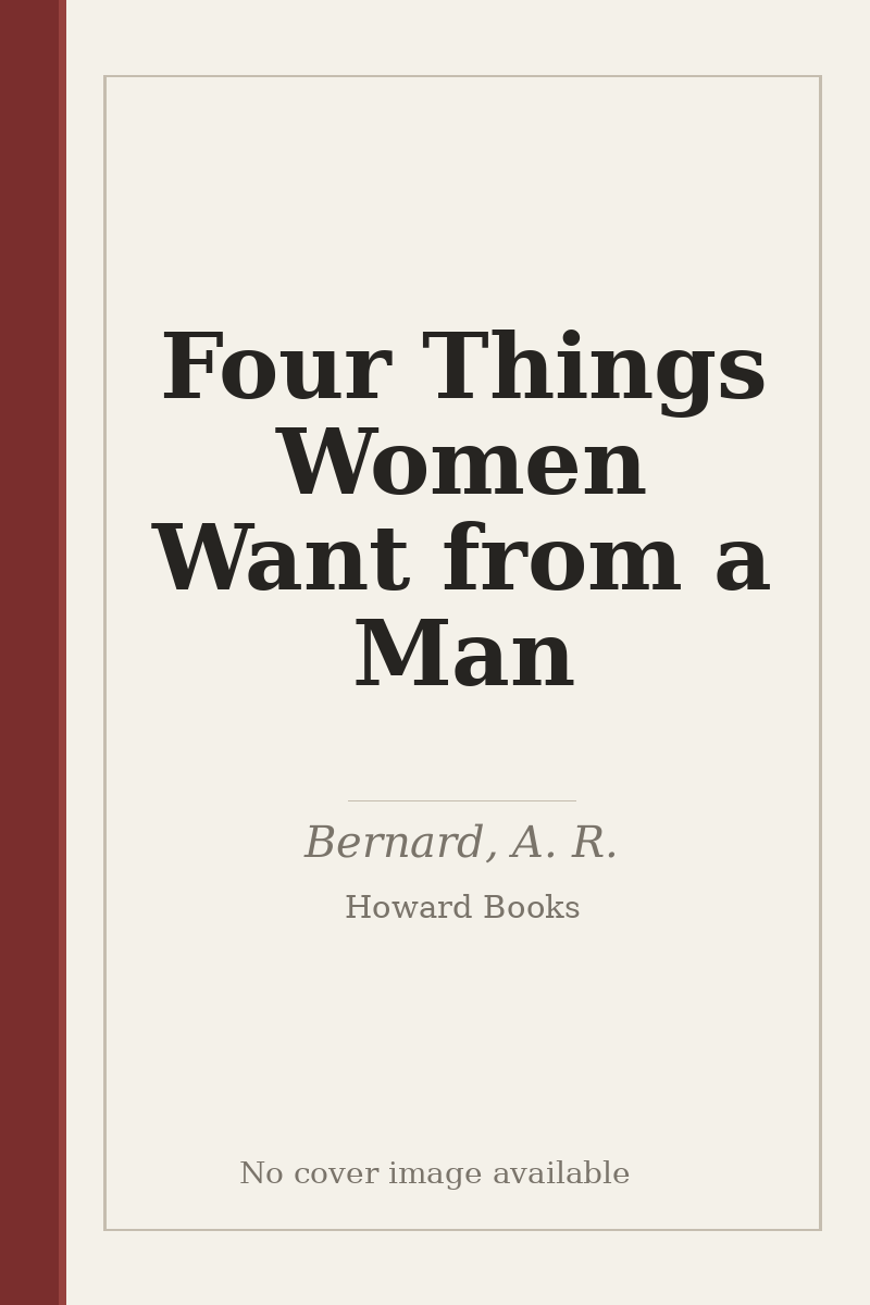 Four Things Women Want from a Man - no cover image available