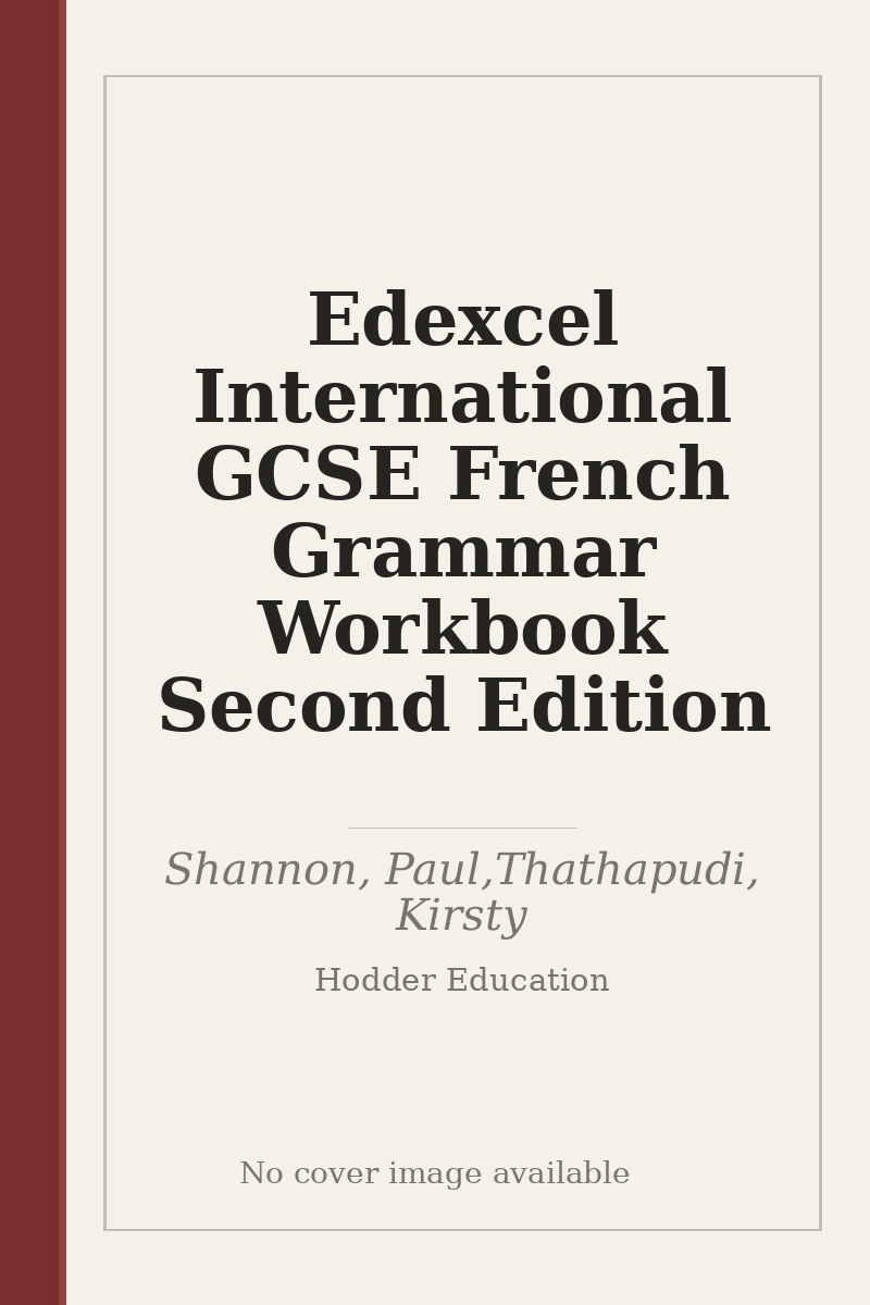Edexcel International GCSE French Grammar Workbook Second Edition - no cover image available