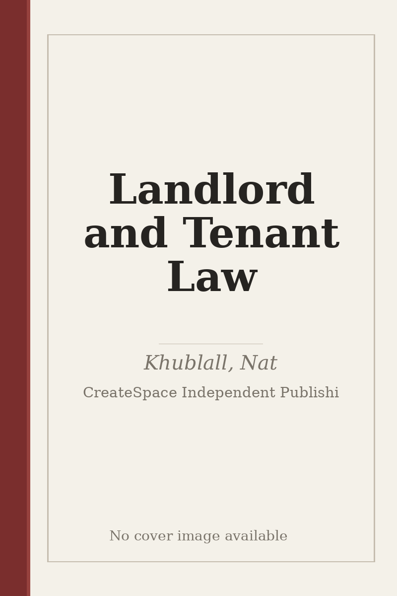 Landlord and Tenant Law - no cover image available