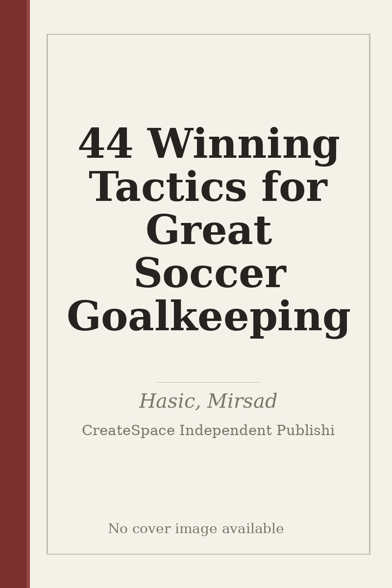 44 Winning Tactics for Great Soccer Goalkeeping - no cover image available
