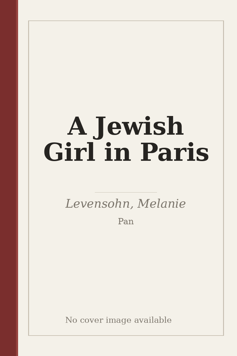 A Jewish Girl in Paris - no cover image available