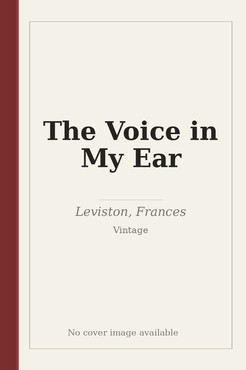 The Voice in My Ear - no cover image available