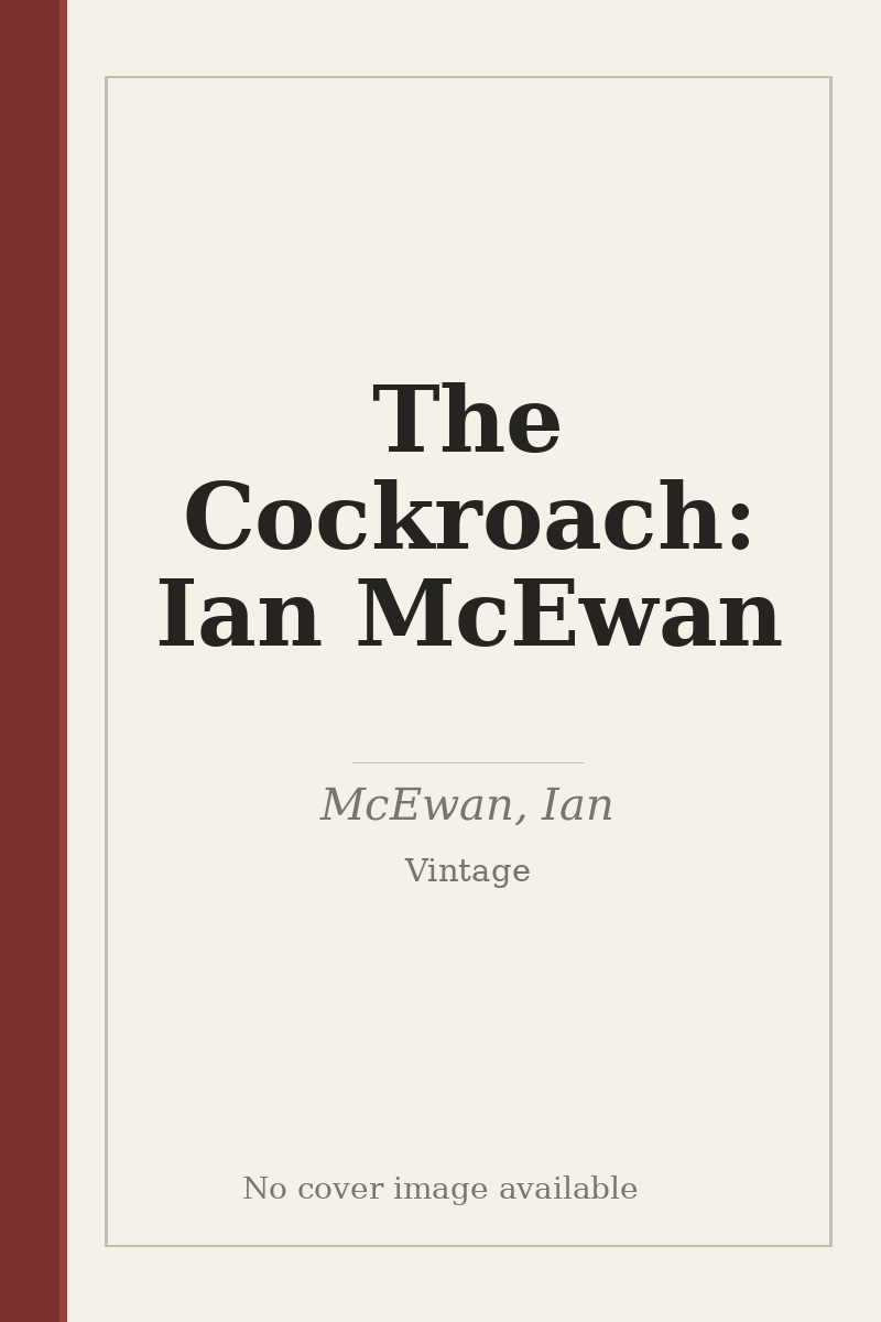 The Cockroach: Ian McEwan - no cover image available