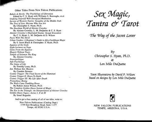 Sex Magic, Tantra & Tarot: The Way of the Secret Lover