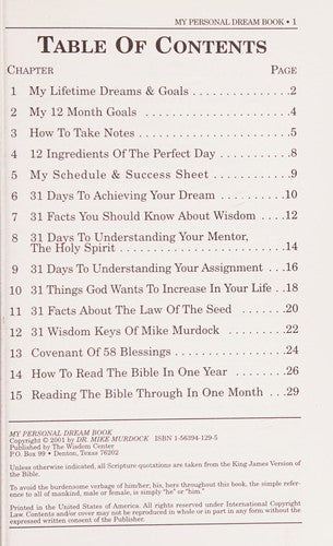 My Personal Dream Book