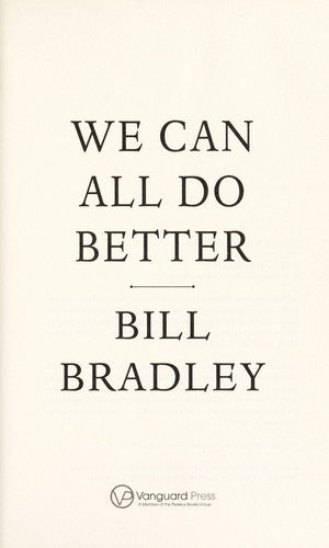 We Can All Do Better