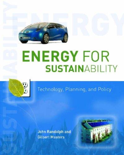 Energy for Sustainability: Technology, Planning, Policy