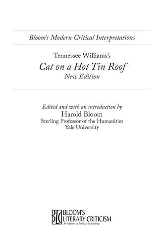 Tennessee Williams's Cat on a Hot Tin Roof (Bloom's Modern Critical Interpretations)