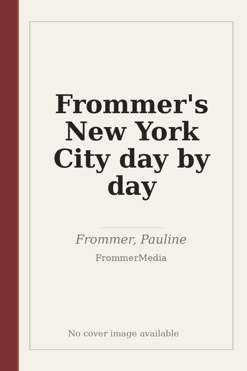 Frommer's New York City day by day - no cover image available
