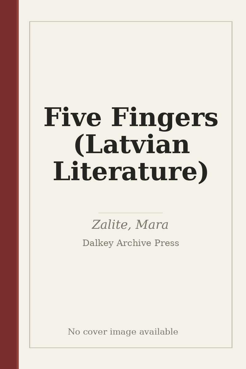 Five Fingers (Latvian Literature) - no cover image available