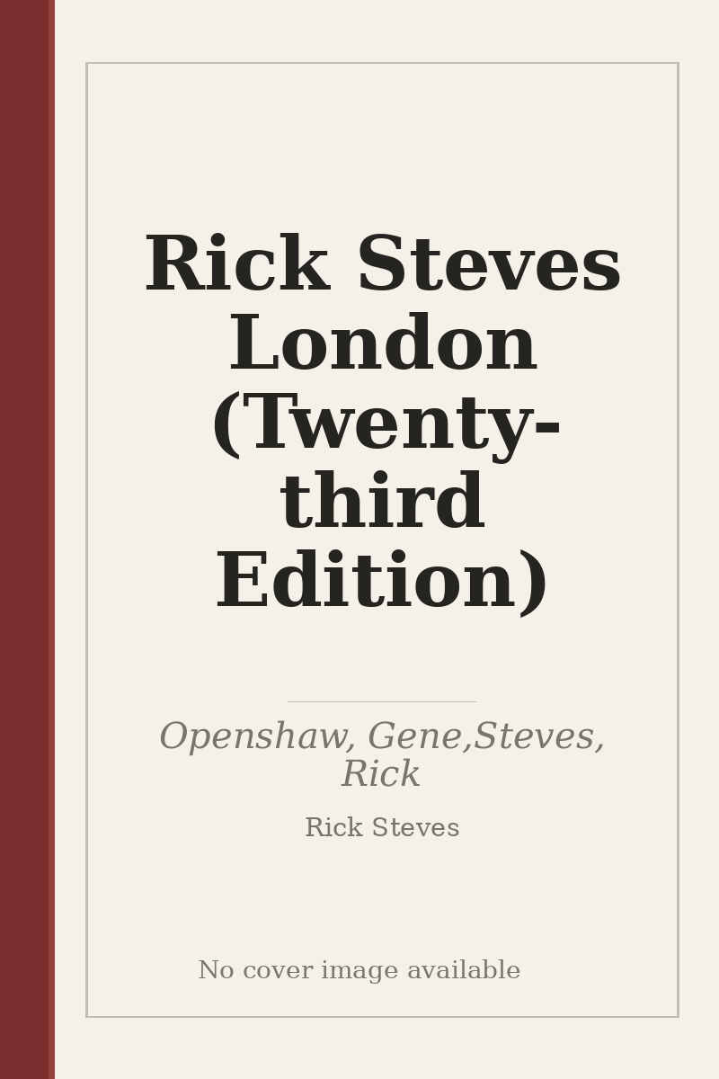 Rick Steves London (Twenty-third Edition) - no cover image available