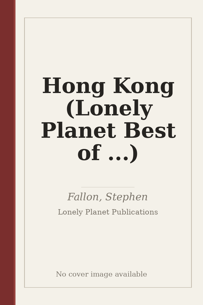 Hong Kong (Lonely Planet Best of ...) - no cover image available