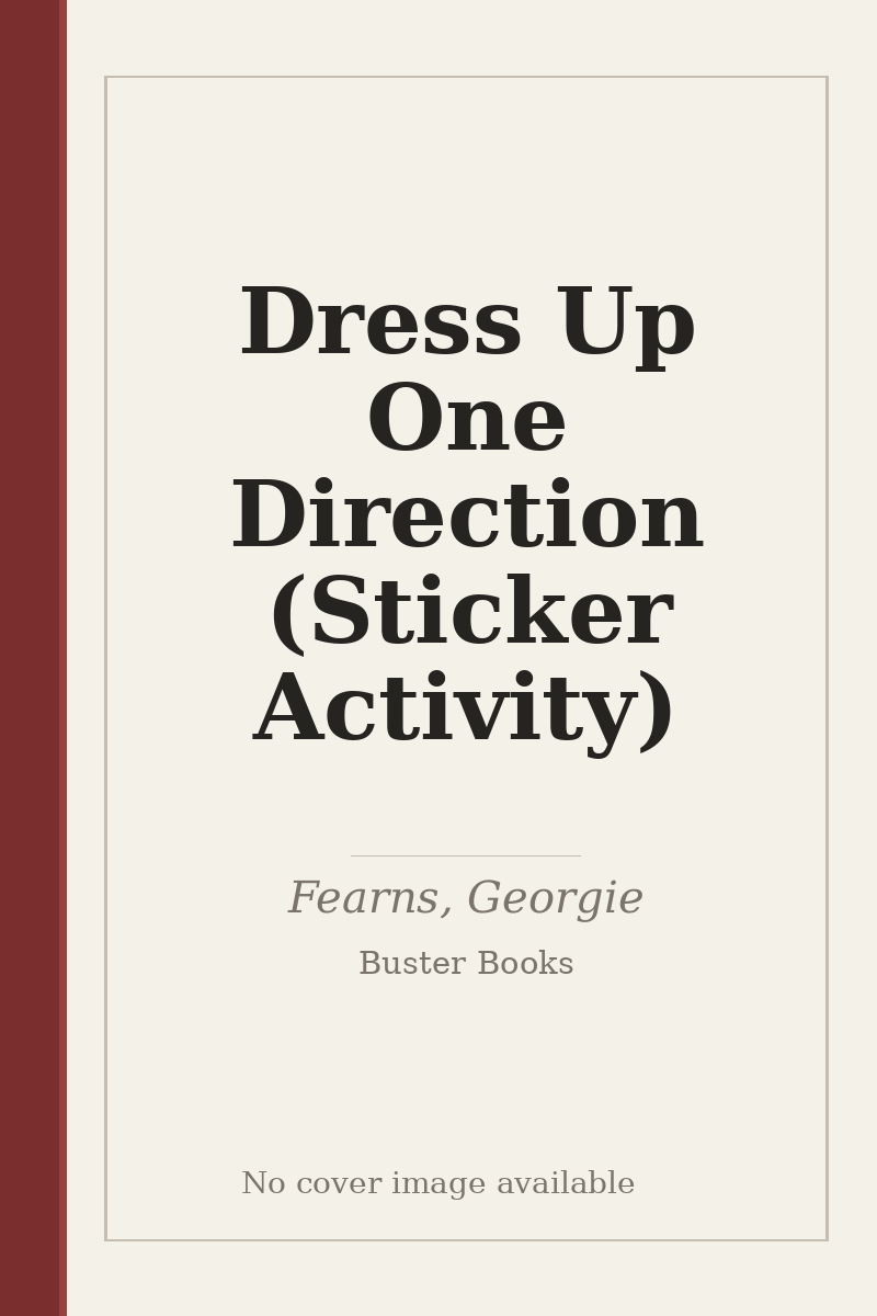 Dress Up One Direction (Sticker Activity) - no cover image available