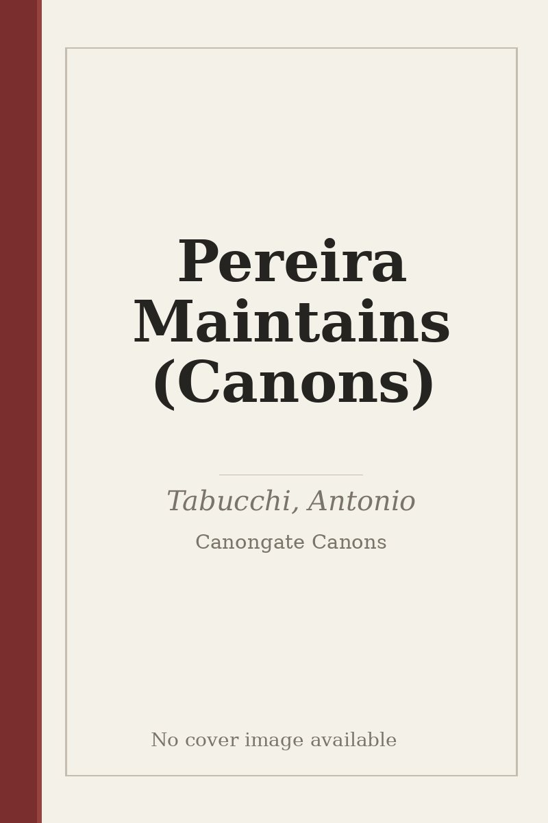 Pereira Maintains (Canons) - no cover image available