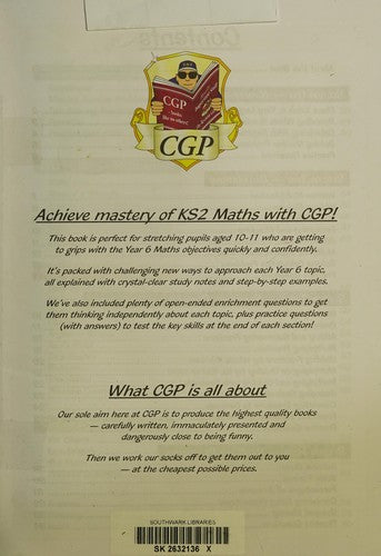 KS2 Maths Targeted Study Book - Year 6+, Challenging Maths for Year 6 Pupils (CGP KS2 Maths)