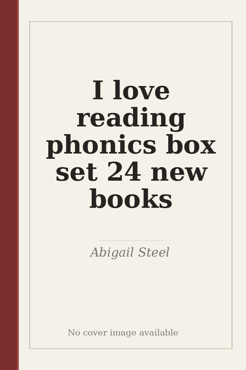 I love reading phonics box set 24 new books - no cover image available
