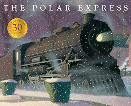 The Polar Express: Gold foil gift edition with free audiobook read by Liam Neeson | Ages 3-6