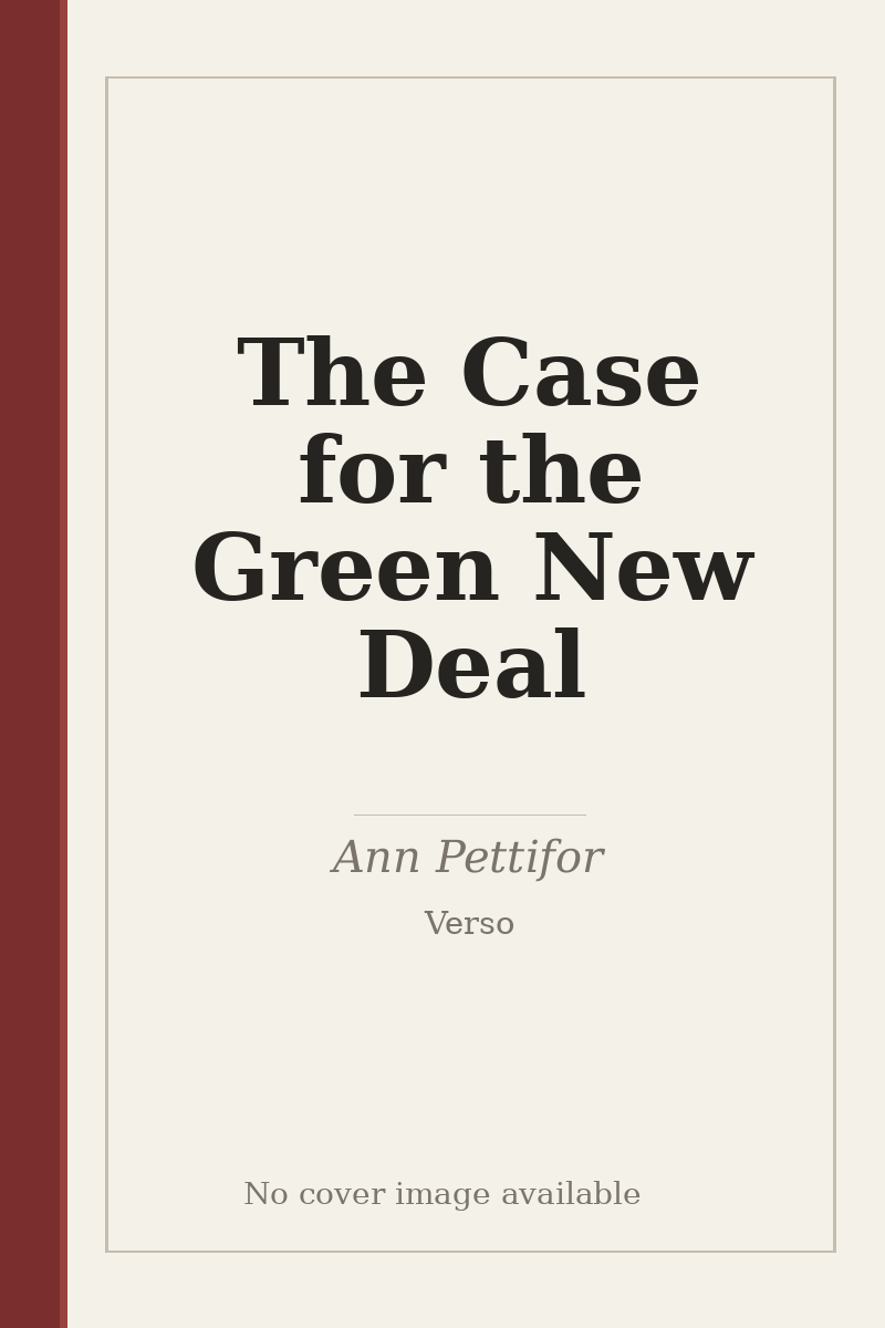 The Case for the Green New Deal - no cover image available