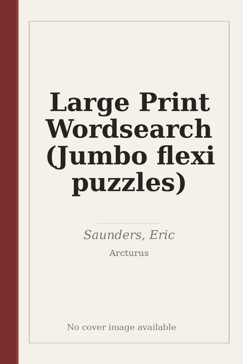 Large Print Wordsearch (Jumbo flexi puzzles) - no cover image available
