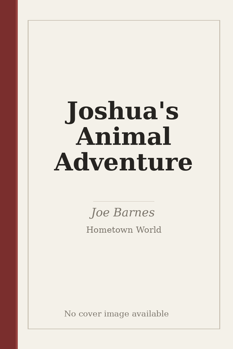 Joshua's Animal Adventure - no cover image available
