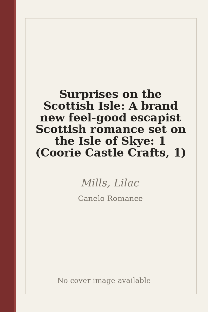 Surprises on the Scottish Isle: A brand new feel-good escapist Scottish romance set on the Isle of Skye: 1 (Coorie Castle Crafts, 1) - no cover image available