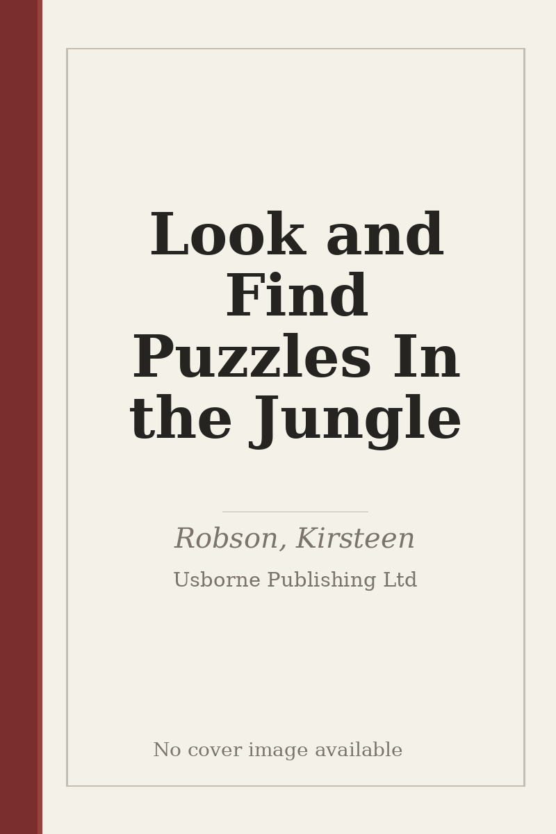 Look and Find Puzzles In the Jungle - no cover image available