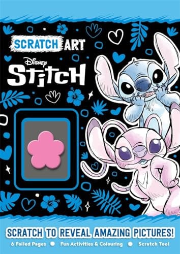 Disney Stitch: Scratch Art (With foiled pages, activities and colouring!)